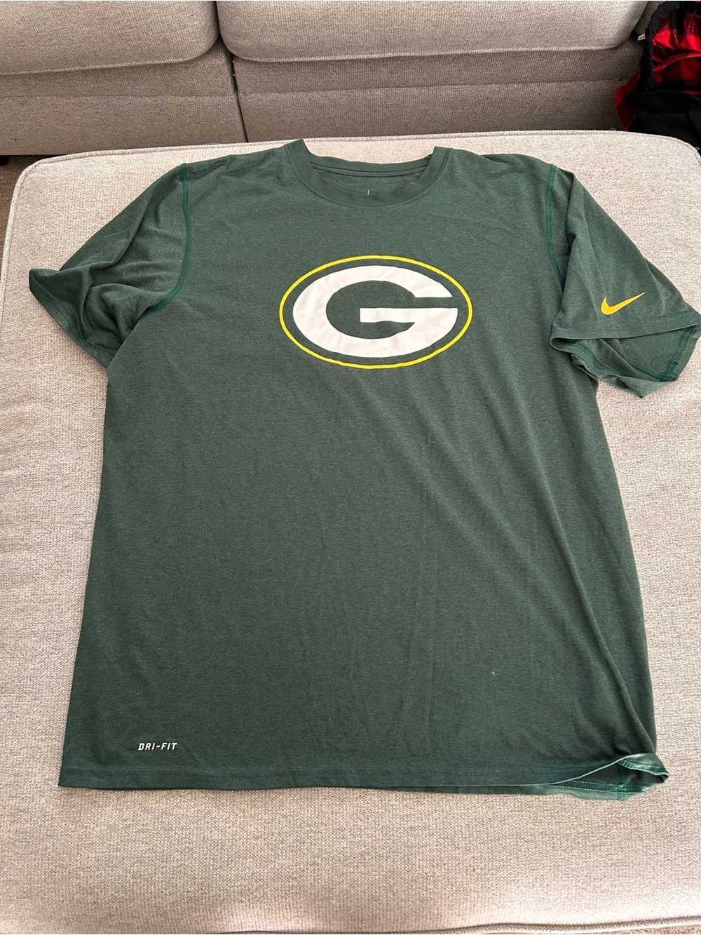 Nike Green & Yellow Green Bay Packers Dri-FIT Short Sleeve Tee